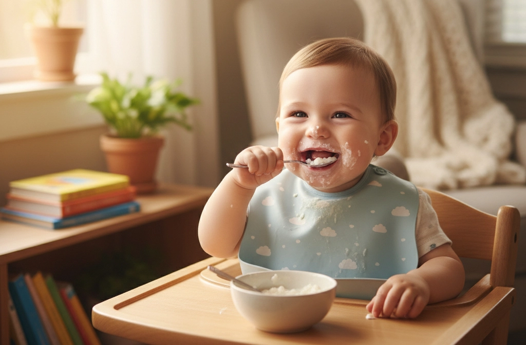 برنج برای نوزاد همراه با مخلفات