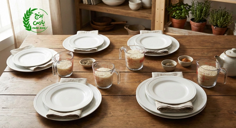 راهنمای تصویری مقدار برنج برای هر نفر در مهمانی و وعده خانوادگی